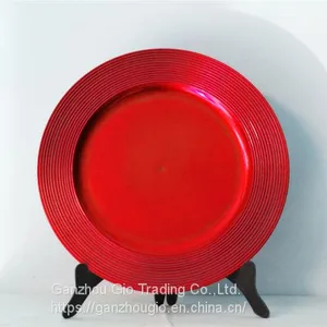 Christmas Plate Plastic Charger Plate Made in China YF-60048 thumbnail-3