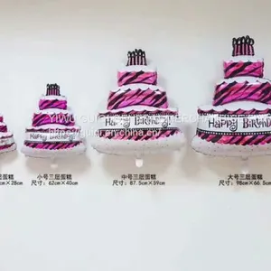 Foil Balloon Helium Balloon Mylar Balloon Birthday Cake Balloon 4 Sizes Stock Fast Delivery thumbnail-1