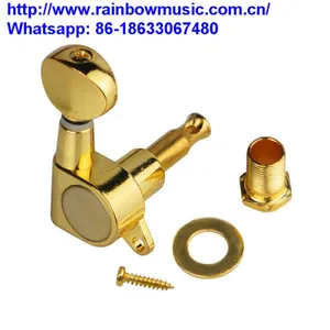 Right Inline Guitar Locking Tuning Pegs Tuner Machine Head for Fender Strat Tele Guitar Parts Replacement 1:18 Big Button thumbnail-4