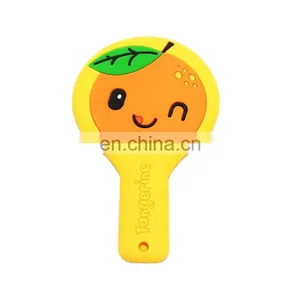 Silicone Cosmetic Pocket Mirror With Handles Fancy Design Cartoon Pattern Pocket Mirror thumbnail-1