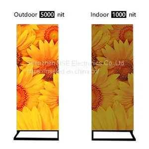 Outdoor Slim LED Poster Outdoor LED Media Player Standing Outdoor LED Display Manufacturer thumbnail-5