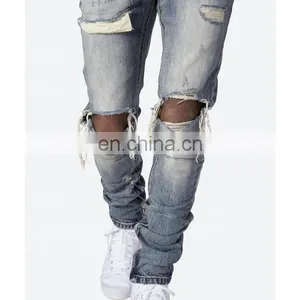 DiZNEW Custom 100% Cotton Jeans Trousers Men's Jeans Pants Crush Jeans thumbnail-2