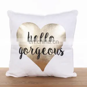 2018 New Design Geometric Figure Gold Stamping Marble Printed Cushion Cover For Spring thumbnail-6