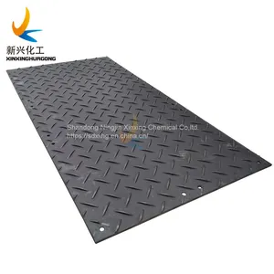 4'x8'ft UV Resisitant Plastic Ground Sheets HDPE Construction Fire Retardant Road Mats Antislip Ground Mats thumbnail-2