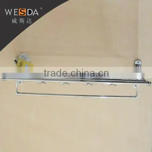Wesda 90 Degree Rotation Hot Sale Stainless Bathroom Accessories Towel Shelf. 163 thumbnail-6