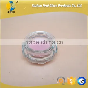 Flower Shape Small Glass Candle Jar thumbnail-1