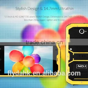 No.1 X-men X2 5.5'' Quad Core Android 4.4.4 Lte 4G Ip68 Waterproof Phone 1gb Ram 8gb Rom Smart Rugged Mobile Phone. thumbnail-1