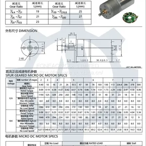 GM25-BL2430 25 mm Small Spur Gearhead dc Electric Motor thumbnail-2
