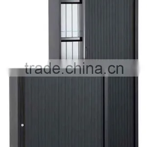 (DL-T2 ) American Standard KD Grey 5 Layer Full Height Tambour Door Lockable Metal Filing Storage Cabinets thumbnail-1