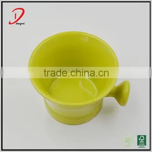 Colorful Ceramic Shaving Soap Bowl With Handle thumbnail-2