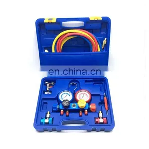 CT-536 ALF Aluminium-Manometer-Set für HVAC-Kälteanlagen und Autoklimaanlagen zum Befüllen mit R134A thumbnail-1