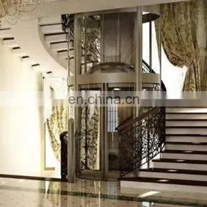 Villa Used Panoramic Glass Elevator, Hot Sale Villa Used Round Glass Home Elevator thumbnail-3