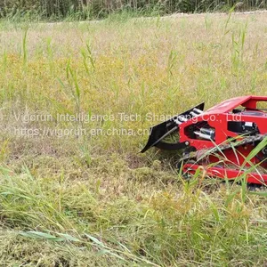 Gasoline Engine Cutting Width 800mm 500mm Cutting Width Remote Control Slope Mower With Tracks thumbnail-2