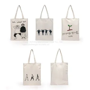 Custom Logo Size Printed Large Capacity Blank Big Canvas Tote Bag for Shopping thumbnail-2