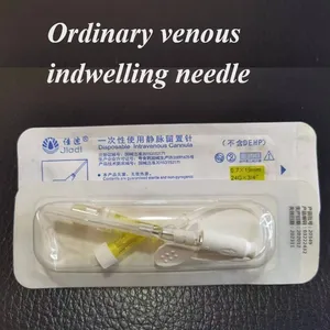 Disposable Medical Venous Indwelling Needle 22 / 24/26G Sterile Stagnant Needle Infusion Set Needle thumbnail-4
