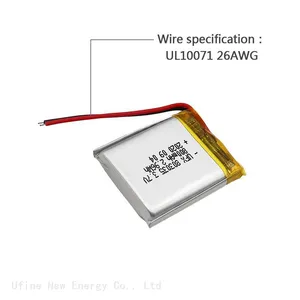 UFX 803035 800mAh 3.7V Rechargeable Battery China Polymer Li-ion Cell Factory Hot Selling Batteries for Medical Equipment thumbnail-4
