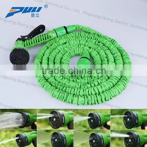 Flexible Extension Garden Water Hose With 7 Mode Nozzle Can Expands 3 Time of Its Length thumbnail-1