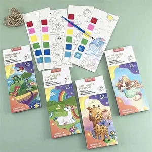 Portable Children's Graffiti Watercolor Painting Book Coloring Book thumbnail-1