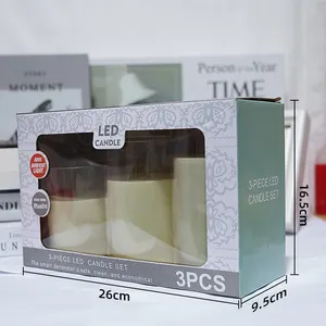 Led Candle Light Electronic Battery Power Candles Flameless Flicker Candles for Wedding Decorative Light thumbnail-5
