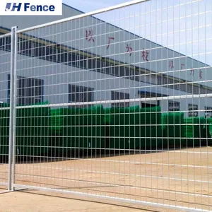 Weld Temporary Fence Canada Galvanized and Powder Coated Small Removable Fence China ECO FRIENDLY Temporary Wire Fence for Dogs thumbnail-3