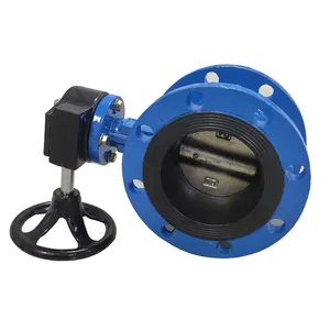 BS DIN PN16 WCB GG25 Flange EPDM Soft Seal Handle Manual Worm Gear Butterfly Valve Ductile Iron GGG50 Butterfly Valve thumbnail-3