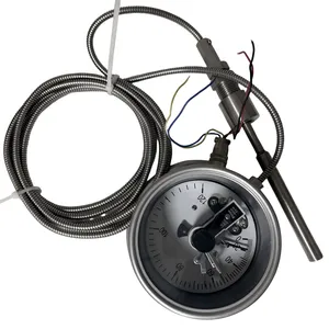 Textile Industry Capillary Silicon Oil Filled Pressure Type Thermometer With Staineless Steel Probe Oil Thermometer for Chemical Industry thumbnail-2