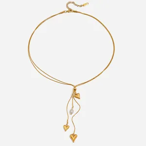 Non-Tarnish Stainless Steel Necklace With 2-Year Color Retention Guarantee thumbnail-1