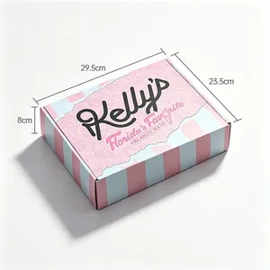 Foldable Paper Packaging Mailer Pink Box thumbnail-2