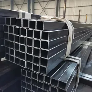 Manufacturer ASTM A53 Q195 Q235 40*40mm Black Carbon Galvanized Steel Square Pipe for Building thumbnail-3