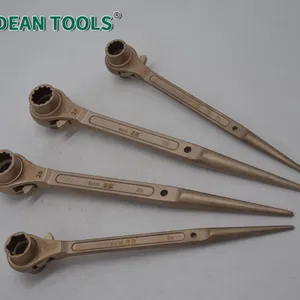 Aluminum Bronze Non-Sparking Ratchet Wrench Size 10 mm Square Drive Anti-Corrosion,Non Sparking Double Side Ratchet Wrench thumbnail-2