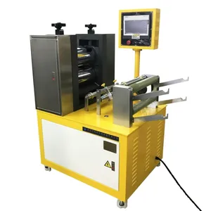 Three Roller Rubber Calender Machine/ Small Rubber Sheet Calender Price thumbnail-1