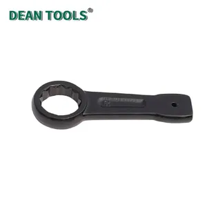 45# Steel Striking Box Wrench Size 17*150 Mm,Extra Wide Strike Zone Slogging Ring Spanner Corrosion Resistant Rust Resistant thumbnail-2