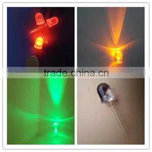 Transparent 10mm Yellow Round Led Light thumbnail-2