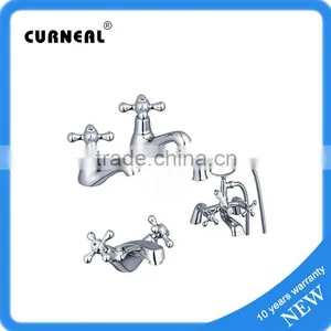 Basin Sink Mixer Bath Filler Taps Chrome Finish Twice Mini Basin Taps thumbnail-1