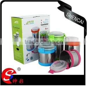 Stainless Steel Kitchen Canister Sets/ Tea Coffee Sugar Container Jar/storage Canister thumbnail-2