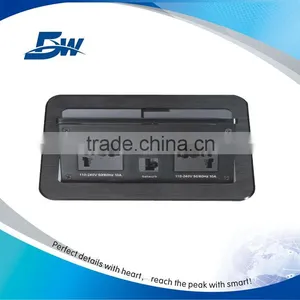 BW-T651 Multimedia Connection Panel Desk VGA/Pop Up Power Socket For Meeting Table thumbnail-5
