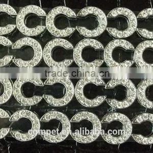 10MM Zinc Alloy Letters, the 26 English Letters, DIY Black Diamond Letters, DIY Rhinestones Letter thumbnail-3