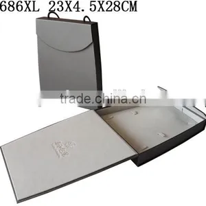 P1686W2 Cardboard Paper Watch Box WIth Snap thumbnail-5