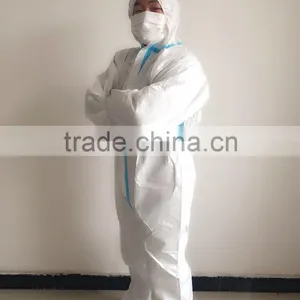 Disposable Ebola Protective Suit Coverall Overall thumbnail-1