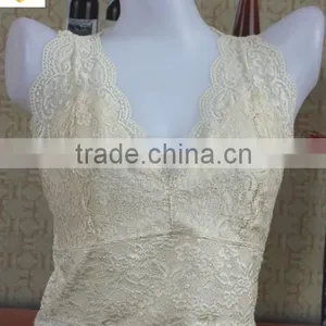Nude Full Lace Camisole,sexy Lace Lady Camisole for Nighty Wear thumbnail-1