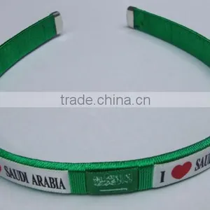 I Love SAUDI ARABIA Hair Hoop,fashion Hair Bands,popular Sport Fans Product thumbnail-1