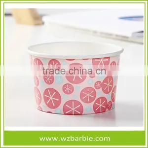 Recyled Ice Cream Paper Cup/Bowl For Ice Cream With Custom Logo Printed thumbnail-3