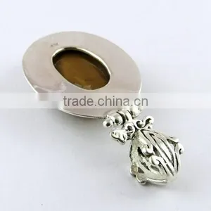 Honey Without Flowers !! Tiger's Eye 925 Sterling Silver Pendant, Handmade Silvber Jewelry, Silvber Jewelry thumbnail-5