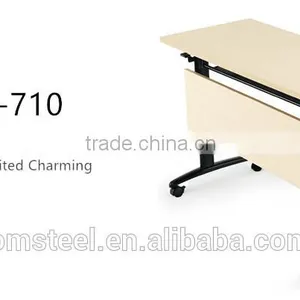 Office Furniture Steel Metal Folding Table for Training Meeting thumbnail-2