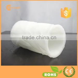 Leaves Carve Pillar LED Candle 6" Luminara Type Flameless Candle Wax Pillar Candle thumbnail-6