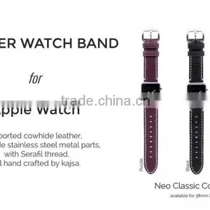 Original Kajsa Neo Classic Collection Genuine Leather Watch Band Wrist Strap For 42MM Apple Watch MT-3967 thumbnail-3