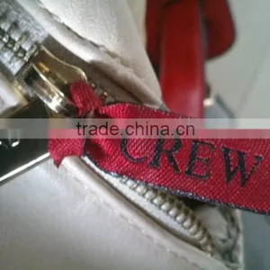 Custom Woven Label Zipper Pull With Customer's Logo thumbnail-3
