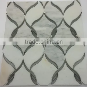 Accurate Water Jet Glass Cutting Stone Texture Color Tile Mix(wj7) thumbnail-1