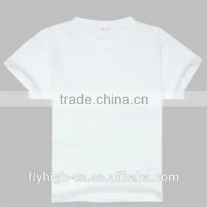 Promotional Simple Design Round Neck Short Sleeve Cotton Kids T Shirt thumbnail-3
