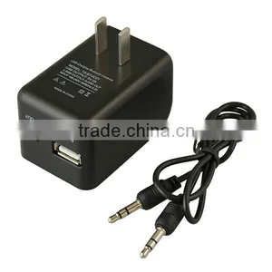 HiFi Stereo Wireless Bluetooth Audio Music Transmitter Receiver With Wall Charger thumbnail-1